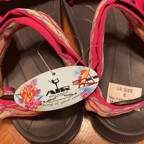 🌸NWT AIR BALANCE Womens River Sandal - size 6 - Picture 15 of 16